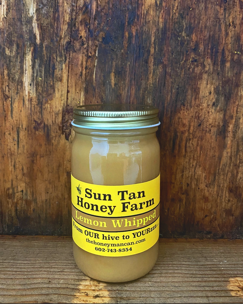 Lemon Whipped Honey Sun Tan Honey Farm